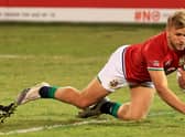 Chris Harris scored a try for the Lions against the Sharks on Saturday. Picture: David Rogers/Getty Images