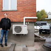 Heat pumps like this one on a house near Oslo are commonplace in Norway and other Scandinavian countries (Picture: Petter Berntsen/AFP via Getty Images)