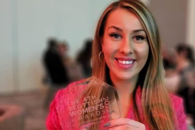 The businesswoman's achievements include this year being named Young Entrepreneur of the Year at the Scottish Business Women’s Awards. Picture: contributed.