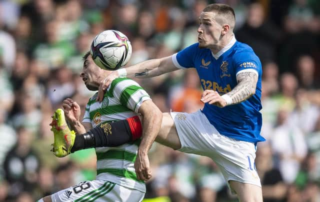 Speculation will surround Rangers star Ryan Kent and Celtic ace Josip Juranovic in January. (Photo by Ross MacDonald / SNS Group)