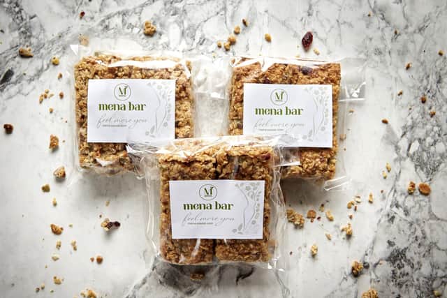 The Mena bars act the same way as protein bars, and can be eaten by all the family, said Charlotte.