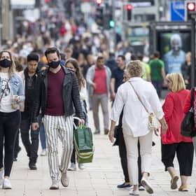 Shoppers pictured on Edinburgh's famous Princes Street. Picture: Jane Barlow/PA Wire