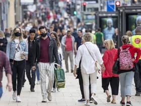 Shoppers pictured on Edinburgh's famous Princes Street. Picture: Jane Barlow/PA Wire