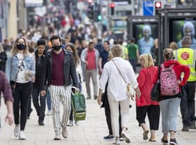 Shoppers pictured on Edinburgh's famous Princes Street. Picture: Jane Barlow/PA Wire