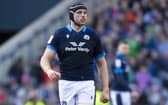 Scotland lock Jonny Gray has signed for French club Bordeaux-Begles. (Photo by Ross MacDonald / SNS Group)