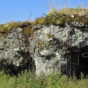 The remains of the Atlantic Wall at Sheriffmuir near Dunblane, where a top secret training mission was launched in preparation of the D-Day Landings. PIC: Robert Perry/TSPL.