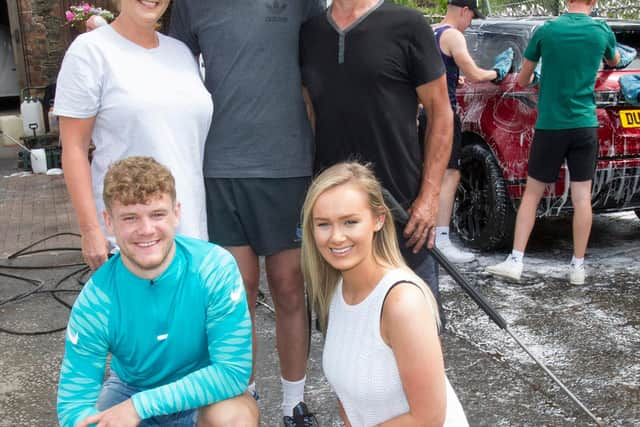 Graham family... mum Leah, Clark, dad Ali, brother Darcy and sister Rhianna. (Photo: BILL McBURNIE)