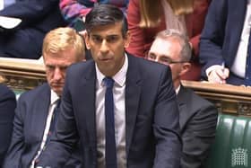 Prime Minister Rishi Sunak speaks during Prime Minister's Questions in the House of Commons, London.
