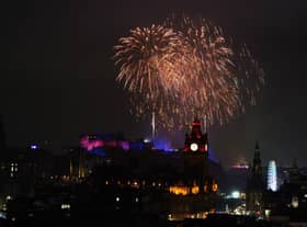 Fireworks exploded over Edinburgh Castle as the city's Hogmanay festival returned. Picture: Andrew Milligan/PA Wire