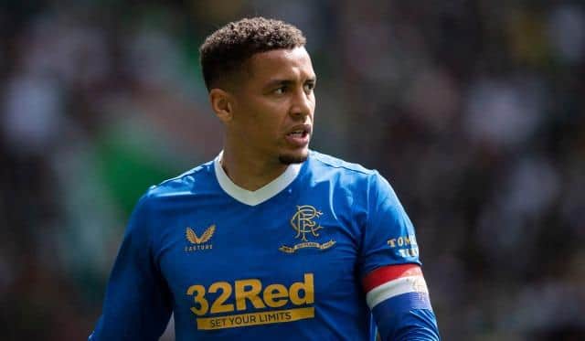 Rangers captain James Tavernier will miss the ritual of Jimmy Bell putting his armband on before he leads his team out to face RB Leipzig at Ibrox on Thursday night. (Photo by Craig Foy / SNS Group)