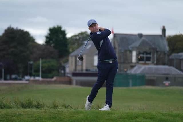 Graeme Robertson in action in this week's Leven Links Classic on the Tartan Pro Tour. Picture: Tartan Pro Tour