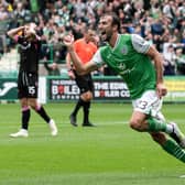 Christian Doidge scored for Hibs in the 3-2 defeat by St Mirren.