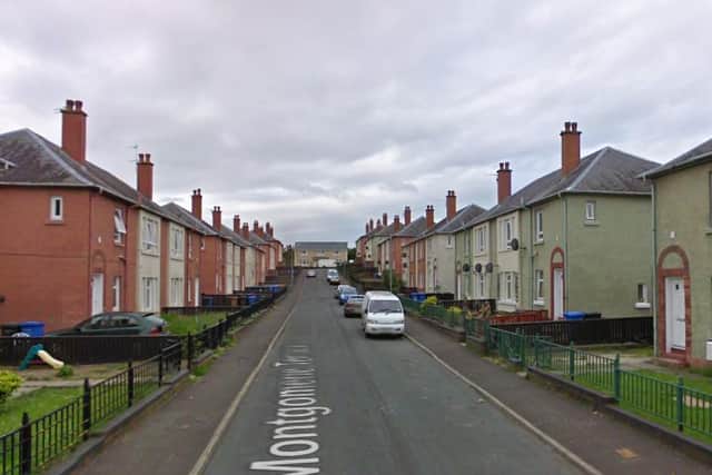 The incident took place at around 11.30am on May 12,  on Montgomerie Terrace, Kilwinning.
