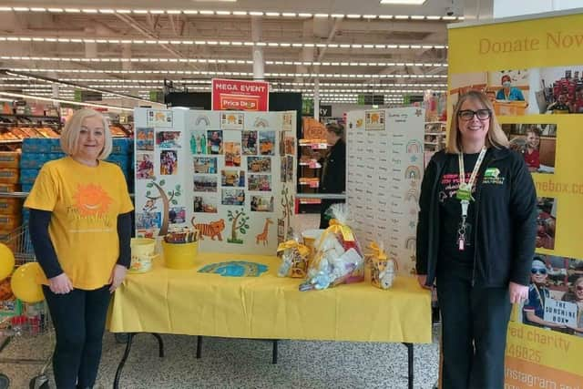 Asda Dunfermline celebrates Easter by donating eggs to The Sunshine Box charity.