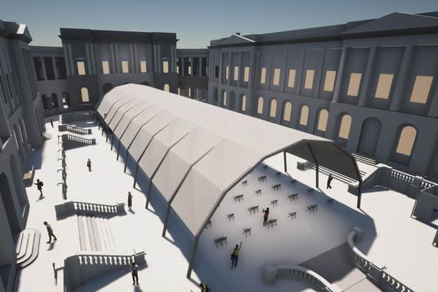 Edinburgh University's Old College Quad will be turned into an EIF venue this year.