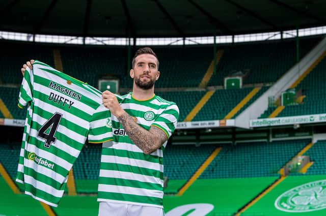 Shane Duffy grew up supporting Celtic and may make his debut tomorrow. Picture: SNS