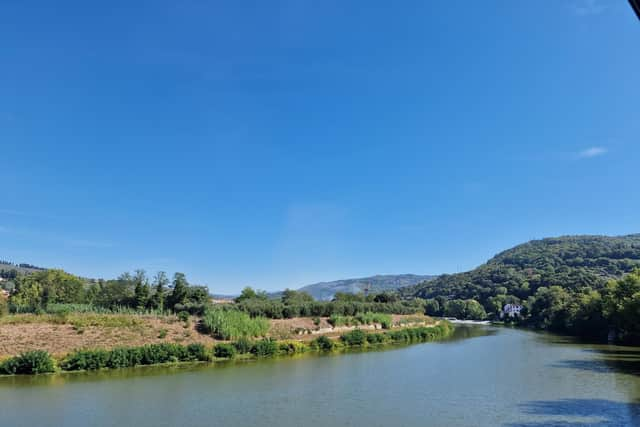 The stunning view of the Tuscan hill from my room in Villa La Massa. Pic: Graham Falk