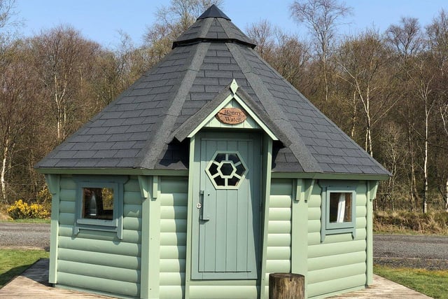 Located near Cumbernauld in Scotland's Central Belt, the Eden Leisure Village is a glamping site with easy access to Edinburgh, Glasgow and Stirling. They have a number of  camping pods and hobbit huts with a hot tub, barbecue hut, sauna and on-site activities.