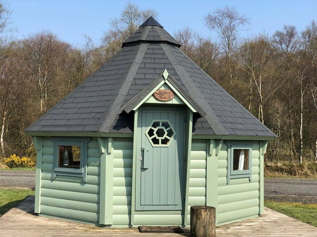 Located near Cumbernauld in Scotland's Central Belt, the Eden Leisure Village is a glamping site with easy access to Edinburgh, Glasgow and Stirling. They have a number of camping pods and hobbit huts with a hot tub, barbecue hut, sauna and on-site activities.
