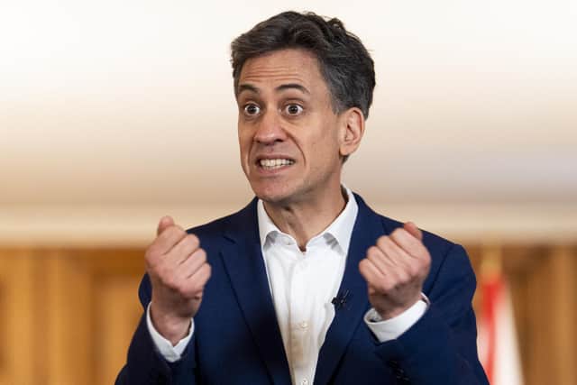 UK Energy Secretary Ed Miliband