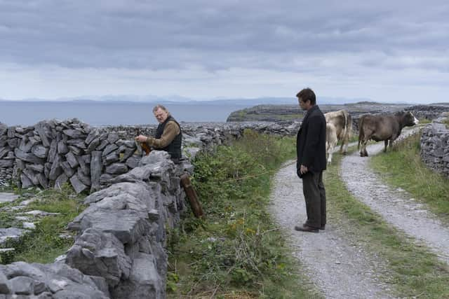 Brendan Gleeson (L) and Colin Farrell in The Banshees Of Inisherin. Pic: PA Photo/Searchlight Pictures.