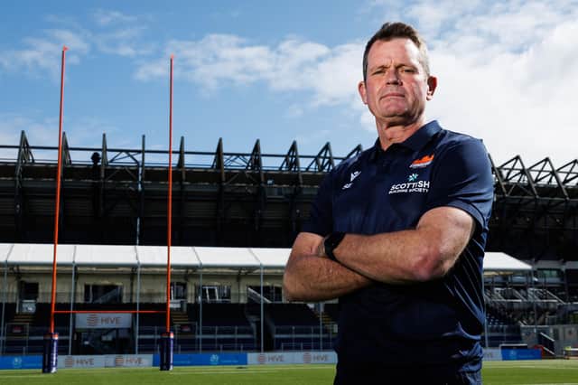 Edinburgh Rugby 's new coach Sean Everitt at the club's Hive Stadium. He is aiming for a top-eight finish in the new URC season.  (Photo by Ross Parker / SNS Group)