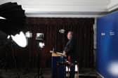 Alex Salmond, sets out his "Route to Independence" at the launch of Alba's national campaign at the Buchan Hotel in Ellon, Aberdeenshire.