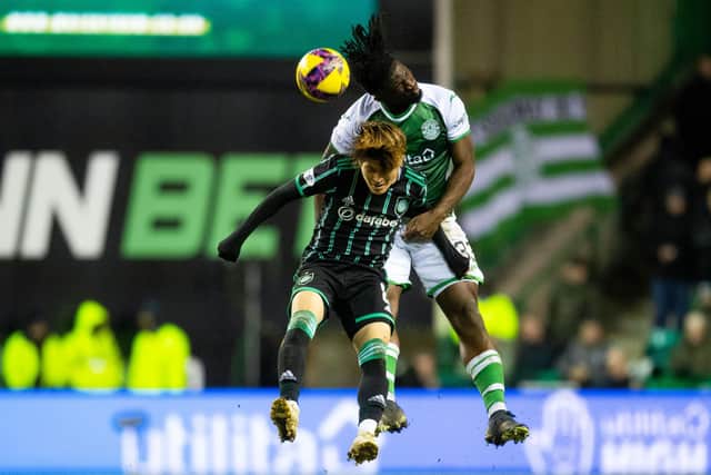 Hibs defender Rocky Bushiri has played well this season.