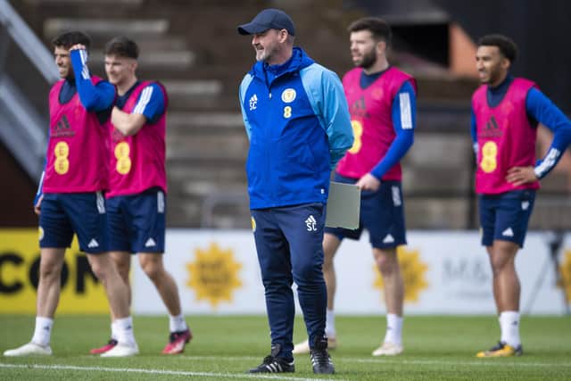 Steve Clarke has a number of big decisions to make for Scotland's Euro 2024 qualifying opener against Cyprus. (Photo by Ross MacDonald / SNS Group)