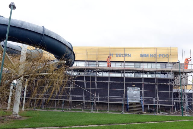 Demolition works start at Hebburn Swimming pool in 2016. Remember this?