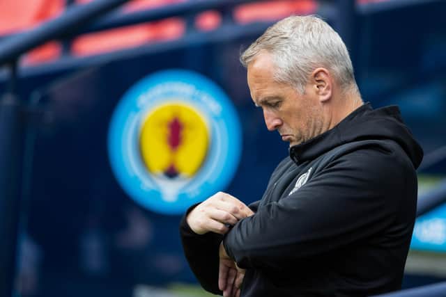 Hearts head coach Neil Critchley during the Scottish Cup semi-final defeat to Aberdeen at Hampden. (Photo by Alan Harvey / SNS Group)