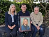 Sabrina's family: Pauline Nimmo (Sabrina's sister), Joseph Brett (Sabrina's brother), Noel Brett (Sabrina's father); courtesy of ITV Anglia