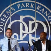 Michael Beale, left, was appointed manager of QPR back in June but their director of football Les Ferdinand, right, says he would not stand in the way of an approach as long as compensation terms were met.