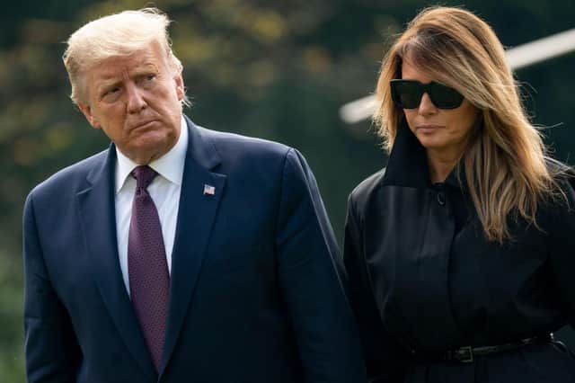Conspiracy theorists have made the baseless claim that Melania Trump has a body double - a claim that Donald trump himself has refuted (Getty Images)