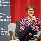 Nicola Sturgeon appears at the in-conversation event at the Portobello Town Hall. Picture: Greg Macvean