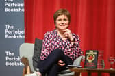Nicola Sturgeon appears at the in-conversation event at the Portobello Town Hall. Picture: Greg Macvean