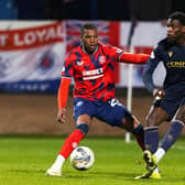 Rangers Dujon Sterling, left, challenges Dundee's Amadou Bakayoko during Wednesday's 0-0 draw at Dens Park.