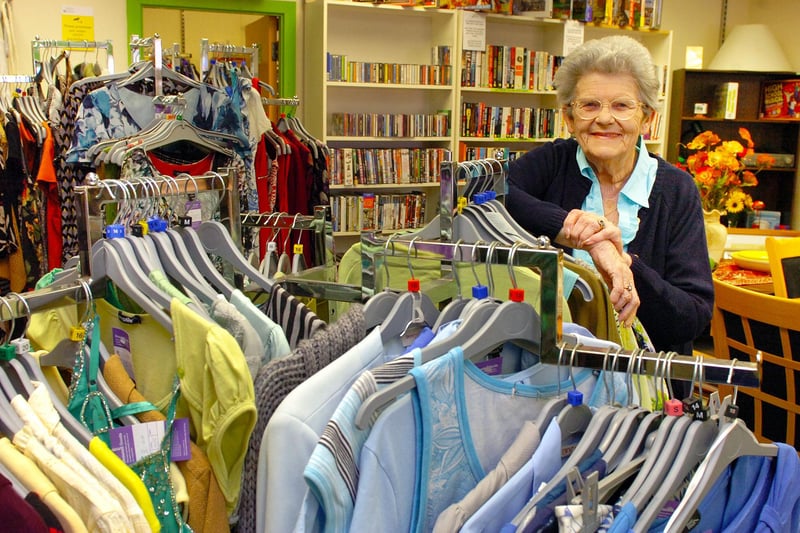 At 80, Linda Hope was still volunteering one day a week in the Barnardos charity shop in York Road, in 2012.