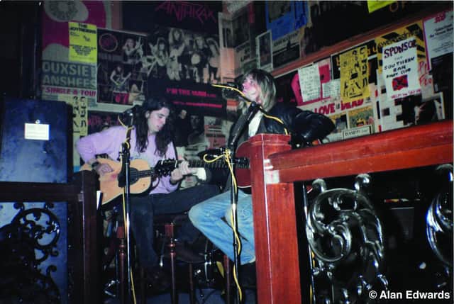 Nirvana played an impromptu acoustic show at the Southern Bar in Edinburgh in 1991. Picture: Alan Edwards