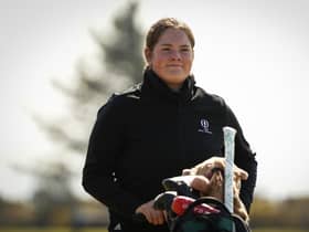 Milngavie's Lorna McClymont, pictured at the Helen Holm Scottish Women's Open in April, is the favoruite in the Scottish Women's Amateur at Ladybank. Picture: Scottish Golf