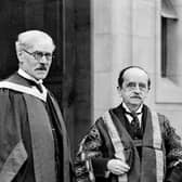 JM Barrie, seen with former Prime Minister Ramsay Macdonald in 1932, was chancellor of Edinburgh University (Picture: PA)