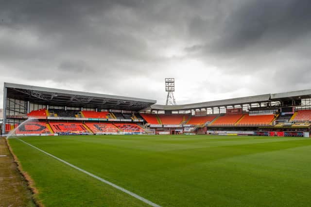 A general view of Tannadice Park. Three non-playing members of Dundee United's bubble have tested positive for Covid-19