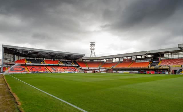 A general view of Tannadice Park. Three non-playing members of Dundee United's bubble have tested positive for Covid-19