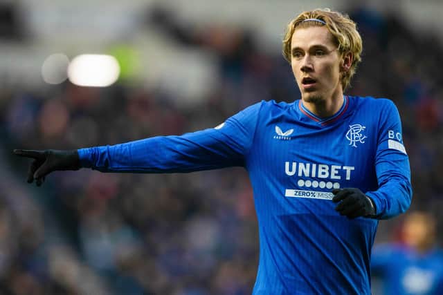 Rangers' Todd Cantwell during the win over St Mirren.