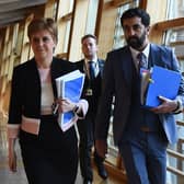 Kate Forbes and Humza Yousaf with Nicola Sturgeon