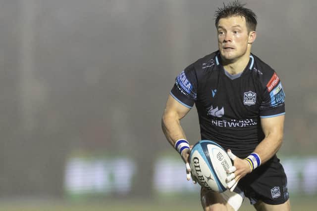 George Horne in action for Glasgow Warriors during last month's win over Edinburgh Rugby. Glasgow play Exeter in the Champions Cup this weekend.  (Photo by Ross MacDonald / SNS Group)