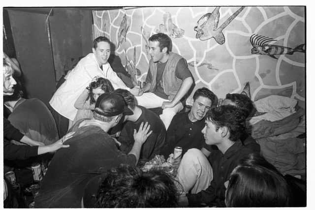 Atlantis at the Sub Club, Glasgow, early 1990s. The picture was taken by photographer Nick Peacock, a soul, jazz and funk DJ who witnessed the dance music 'explosion' in the city. PIC. Nick Peacock.