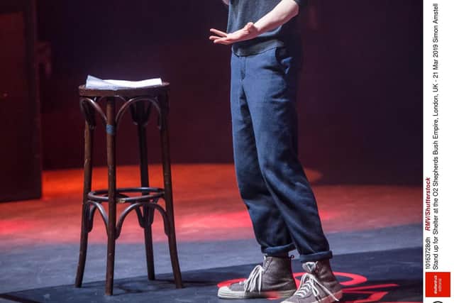 Simon Amstell at the Stand up for Shelter gig, London, 2019. Pic: RMV/Shutterstock