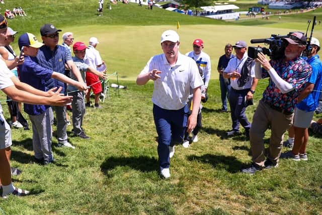 Bob MacIntyre enjoyed time with his father on the course in Hamilton.