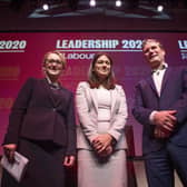 Labour leadership candidates (from the left) Rebecca Long-Bailey, Lisa Nandy and Sir Keir Starmer